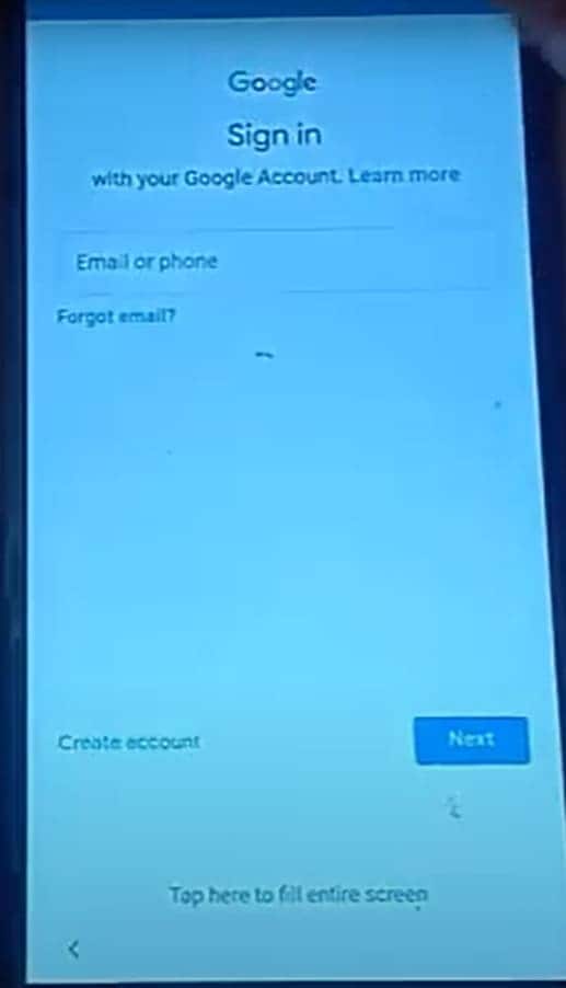 add google account credentials