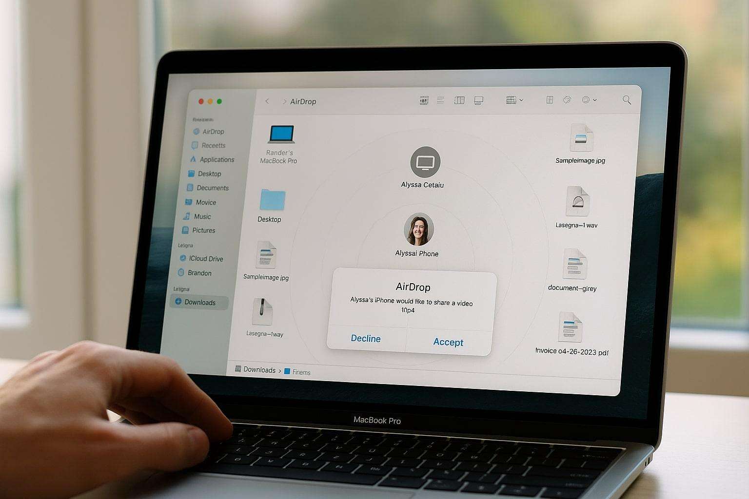 how to airdrop video from iphone to macbook