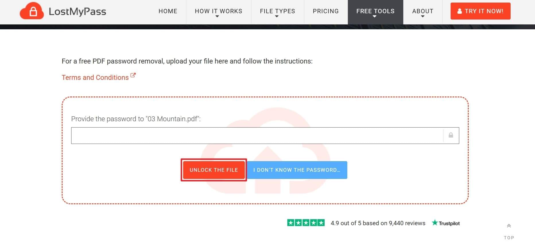 end process with unlock the file