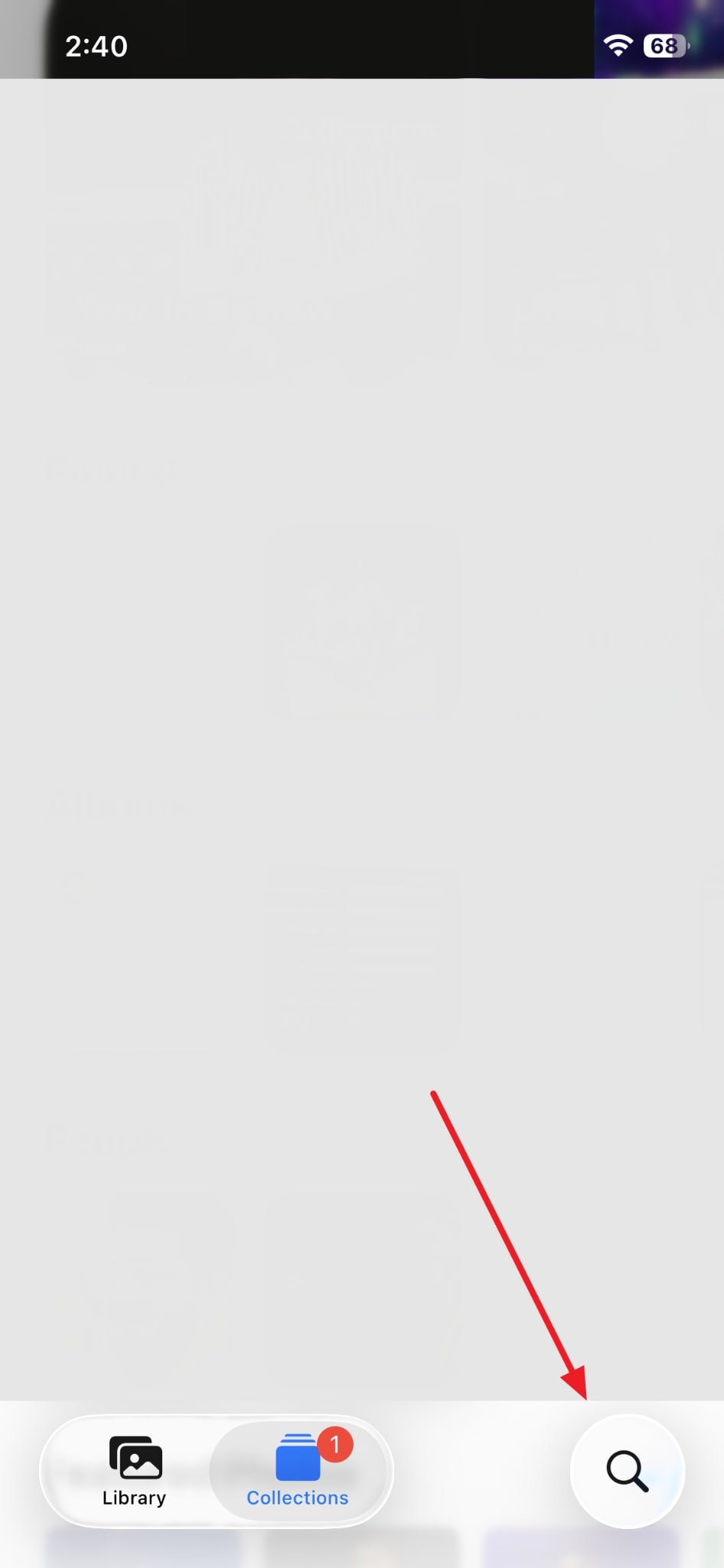 use search photo feature