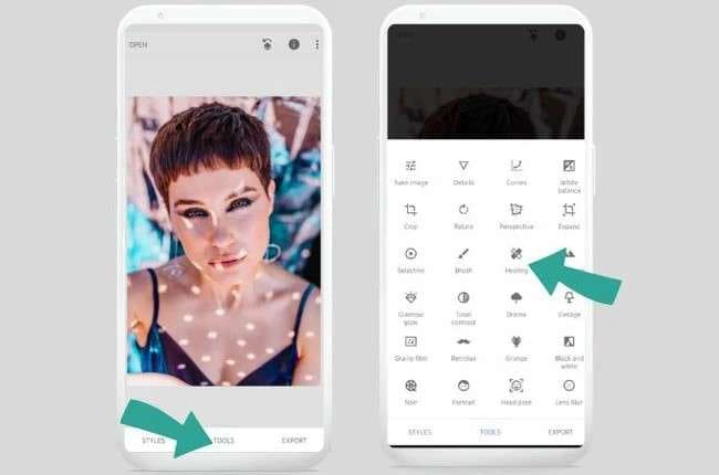 Snapseed tool interface