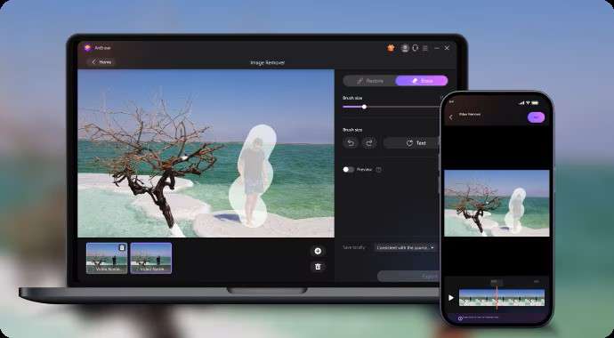 AniEraser tool interface