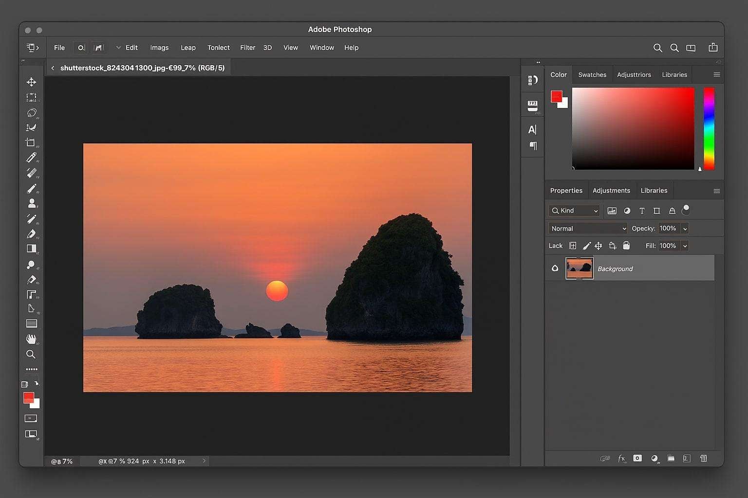 open image in tools like photoshop