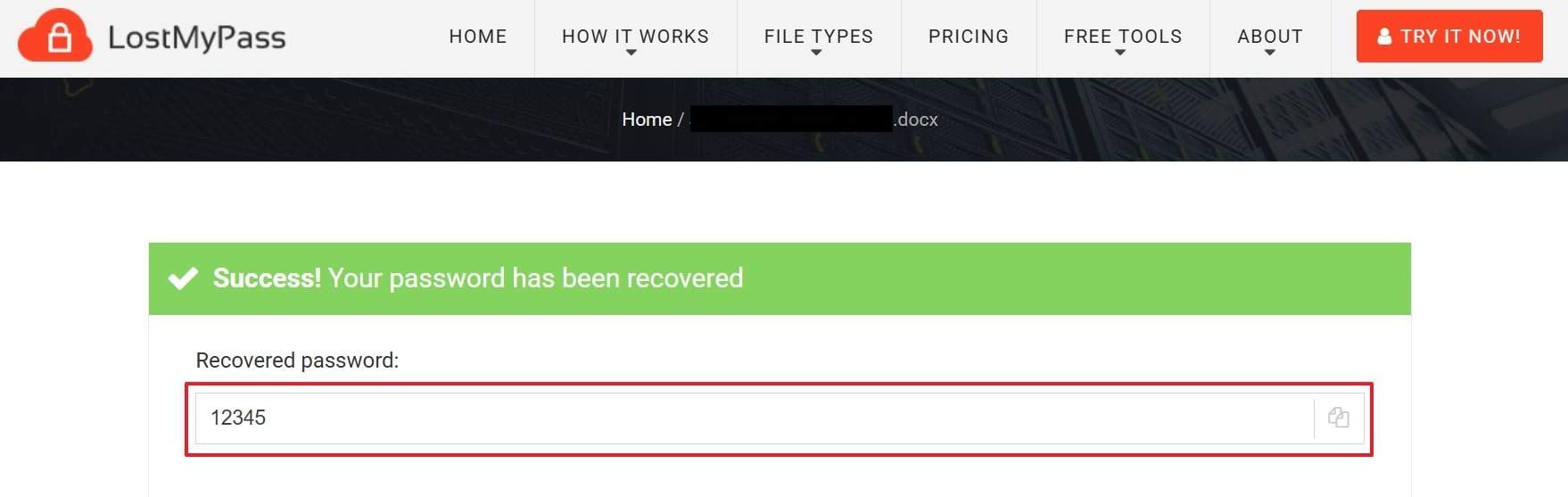 get password revealed