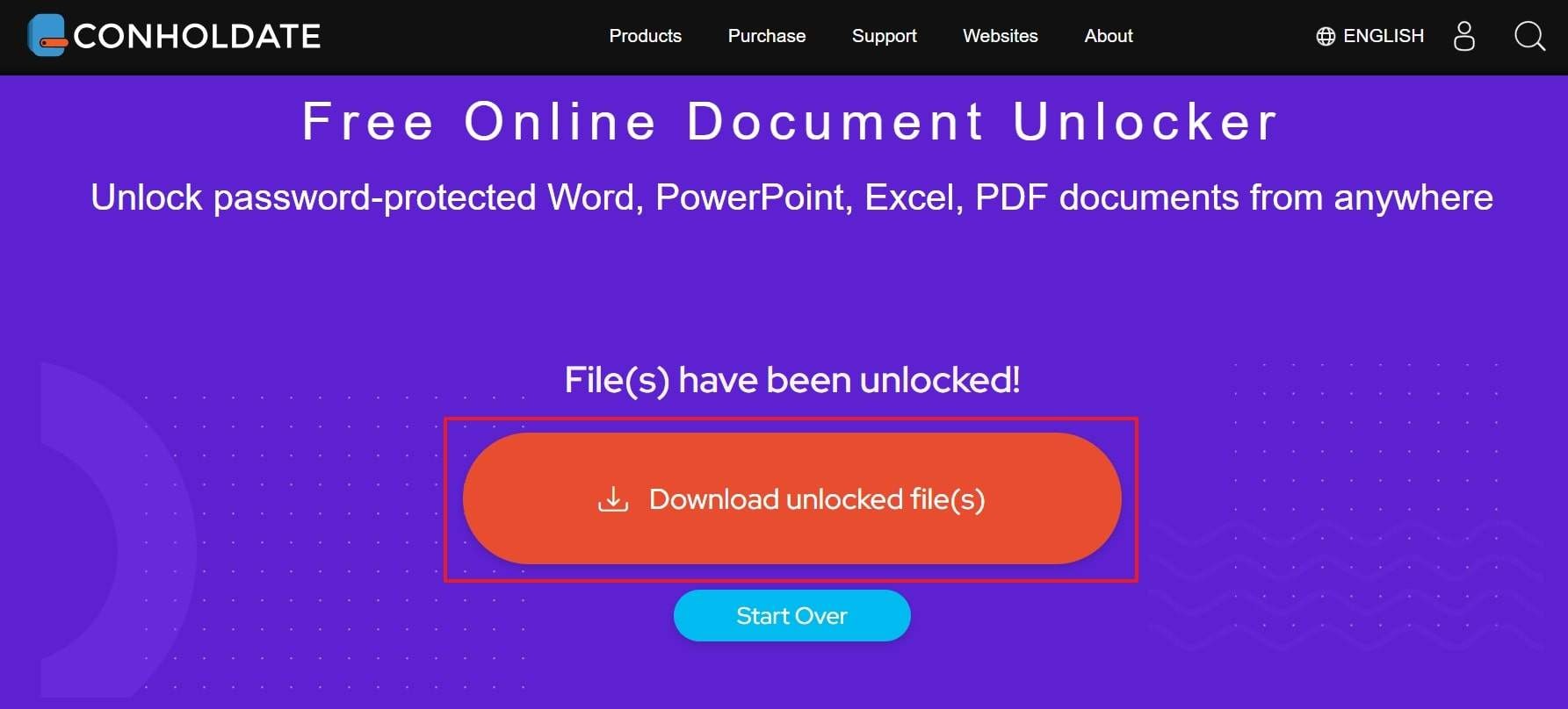 press download unlocked file