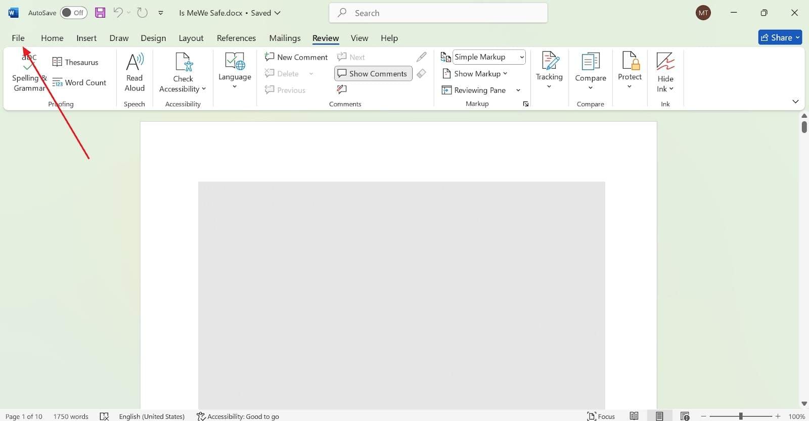 go to file tab