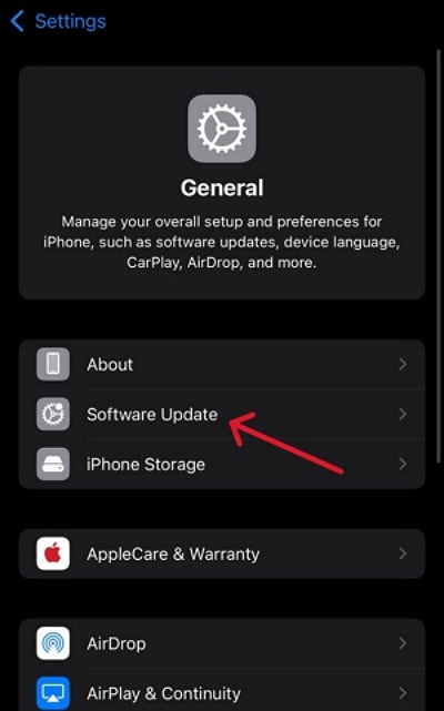 iphone settings