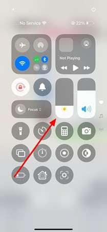 dim the brightness level