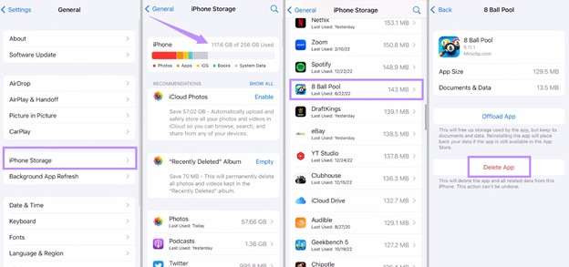 check and free storage