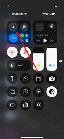 disable the airplane mode