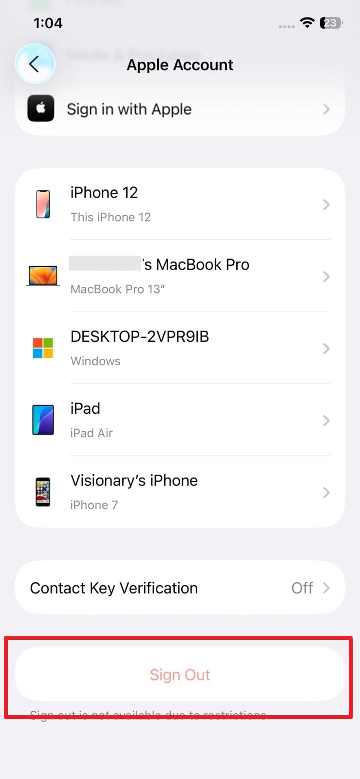 sign in and sign out icloud