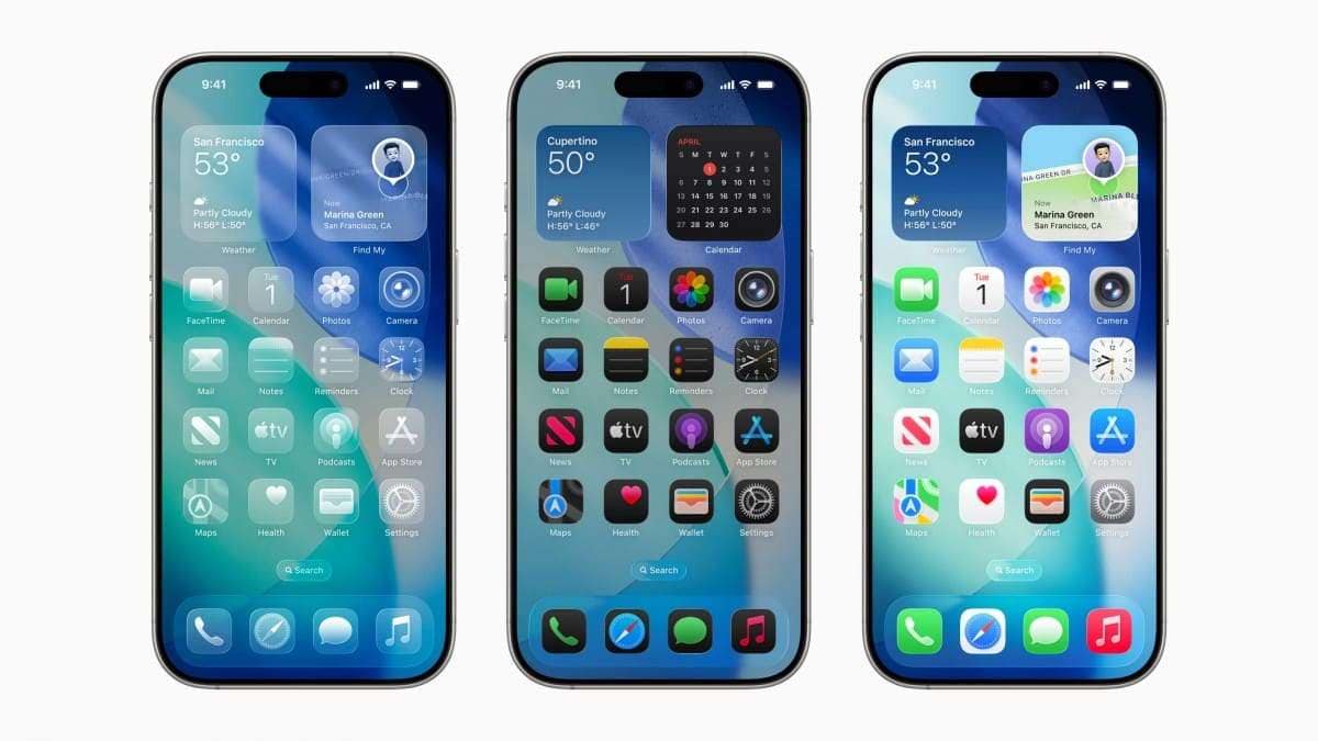 liquid glass ios26 display