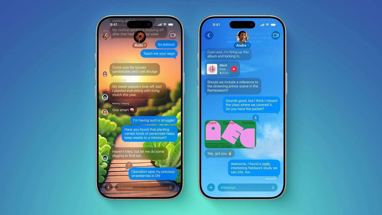 messages app enhancement ios26