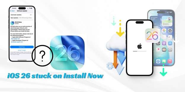 ios 26 stuck on install now