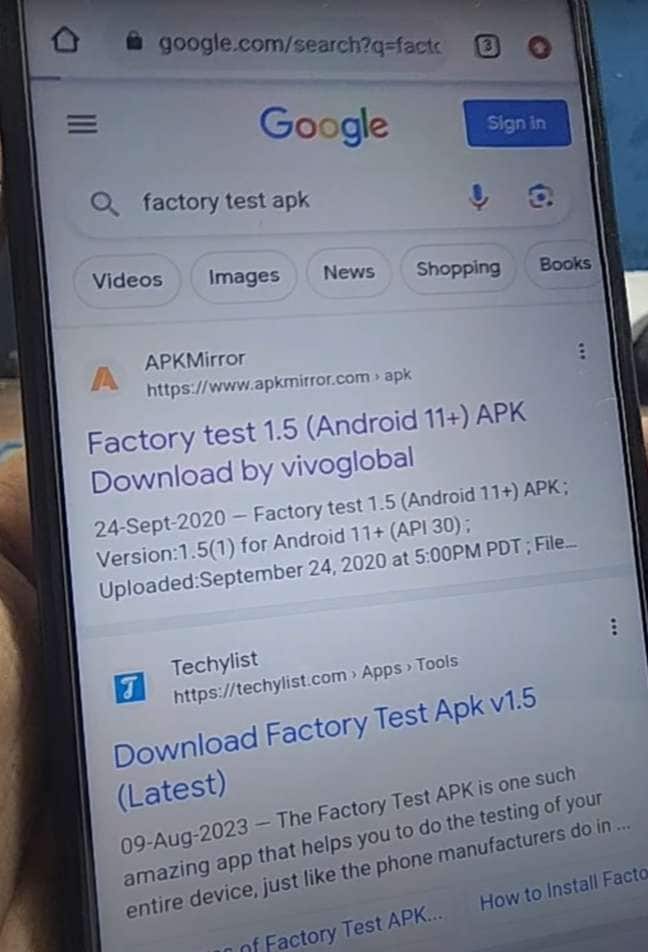 download factory test and mobileteam apk