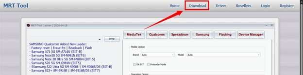 click the download button