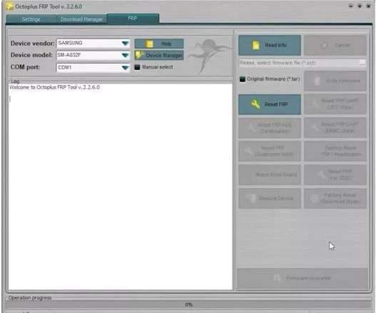 samsung frp progress