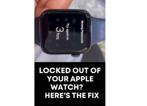 reset an apple watch without password