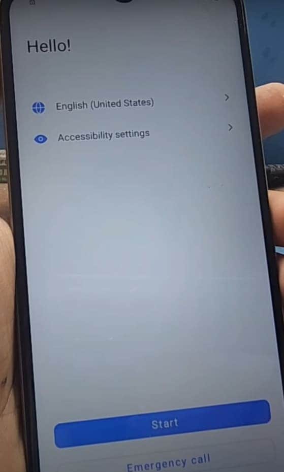 access talkback screen from hello