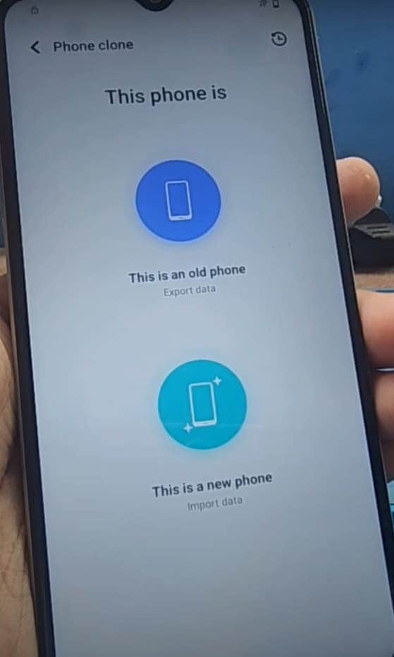 set phone clone from system setting