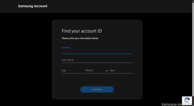 enter your information