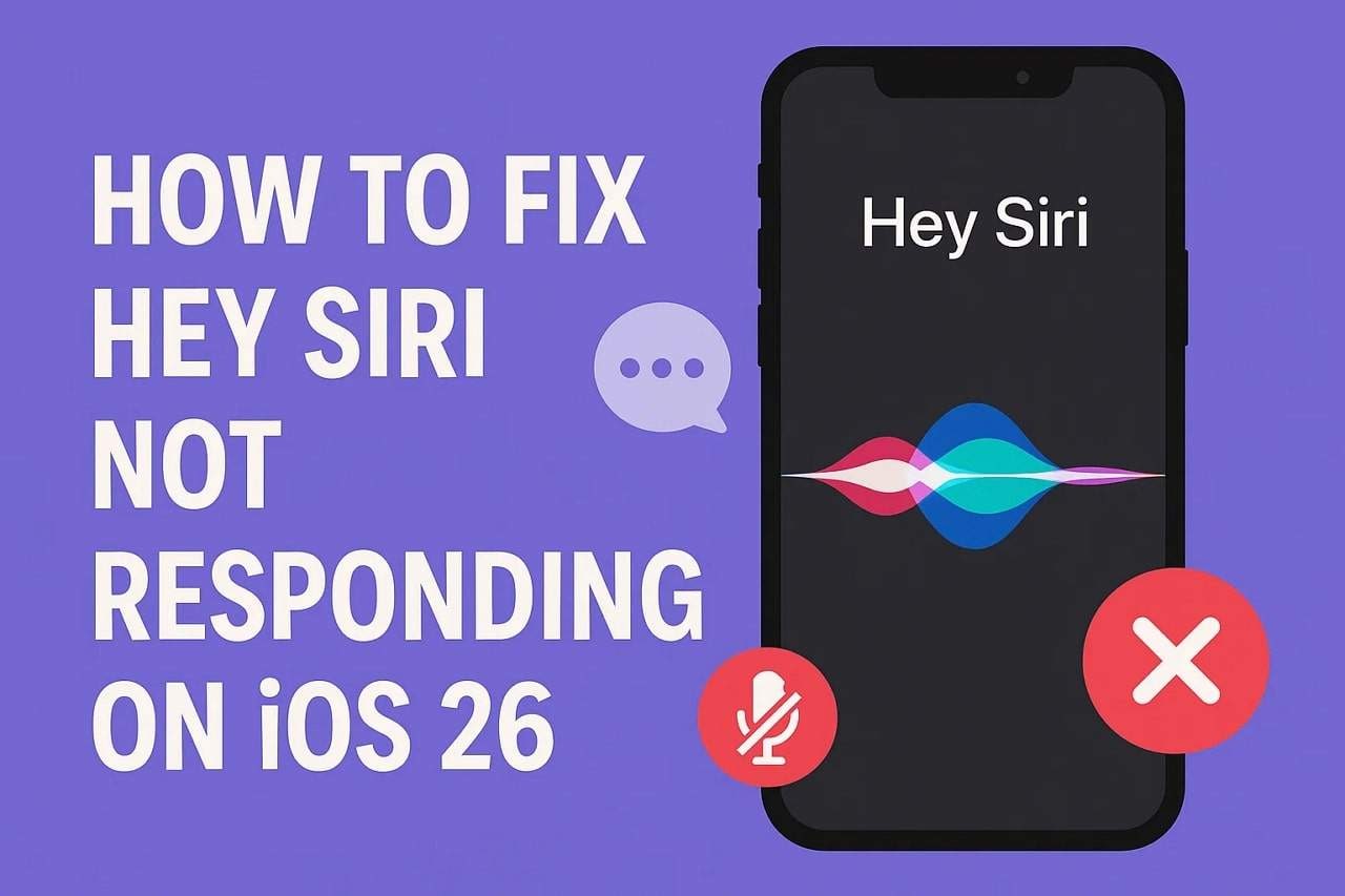 siri not responding to hey siri on ios 26