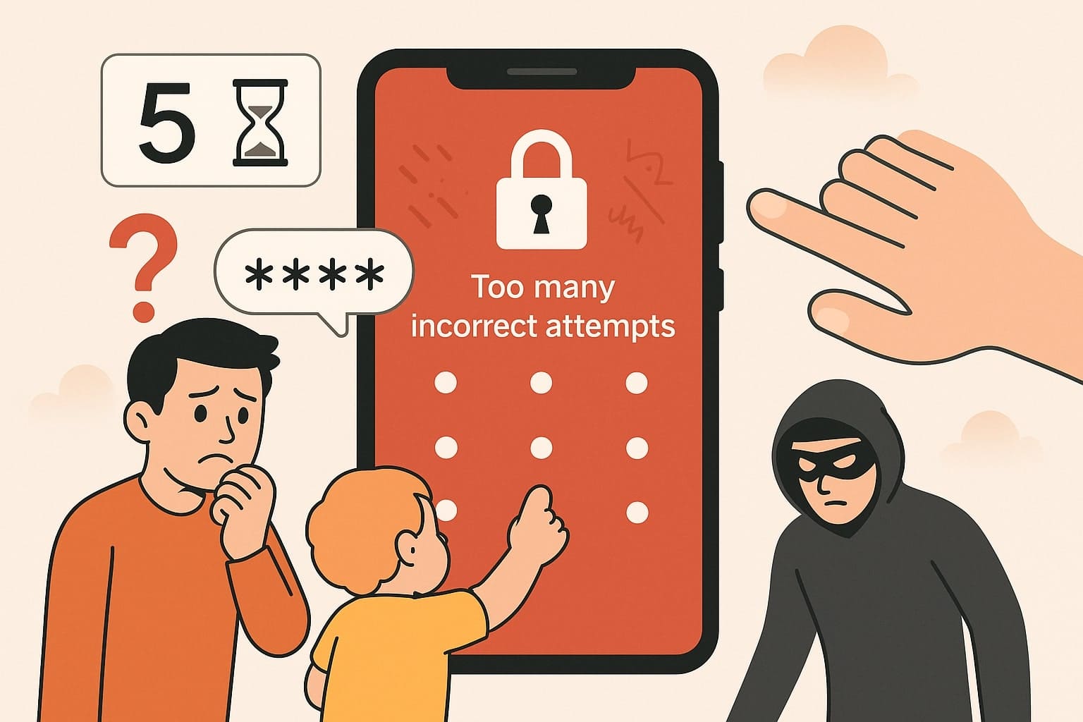 reasons of samsung incorrect attempts
