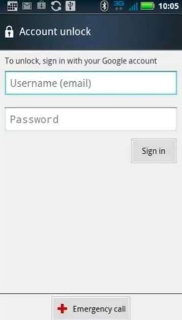 add gmail credentials to unlock