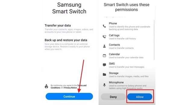 allow access to smart watch