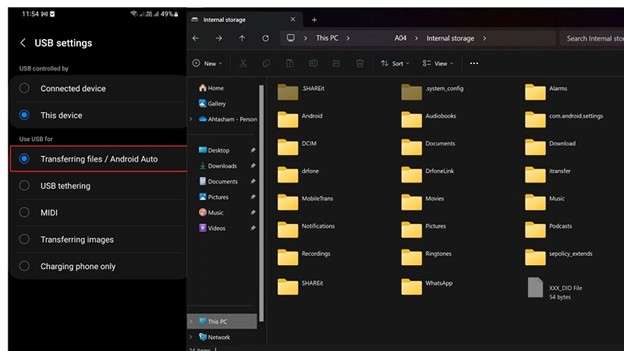 samsung transfer files to computer