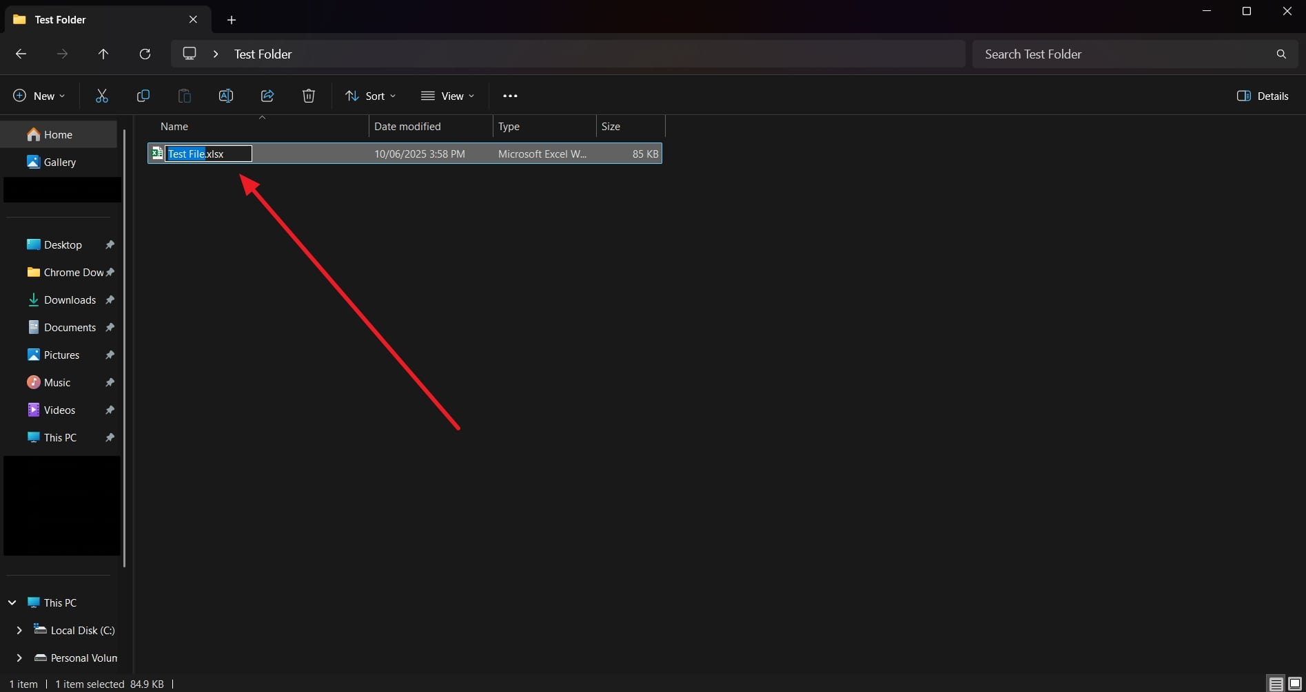 turn zip extension back to xlsx