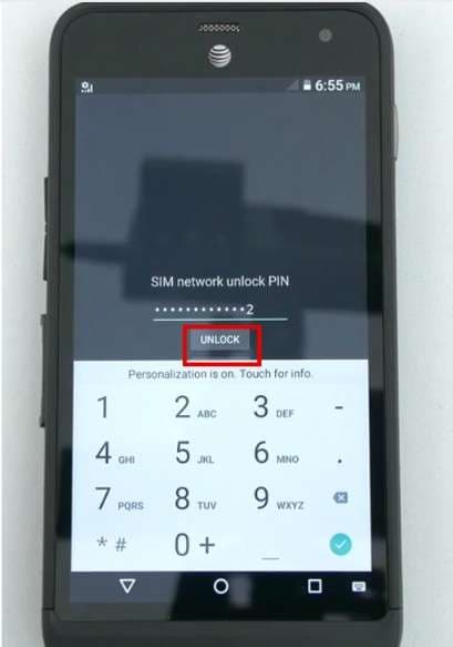 click on the unlock button 
