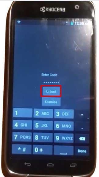 click on the unlock button 
