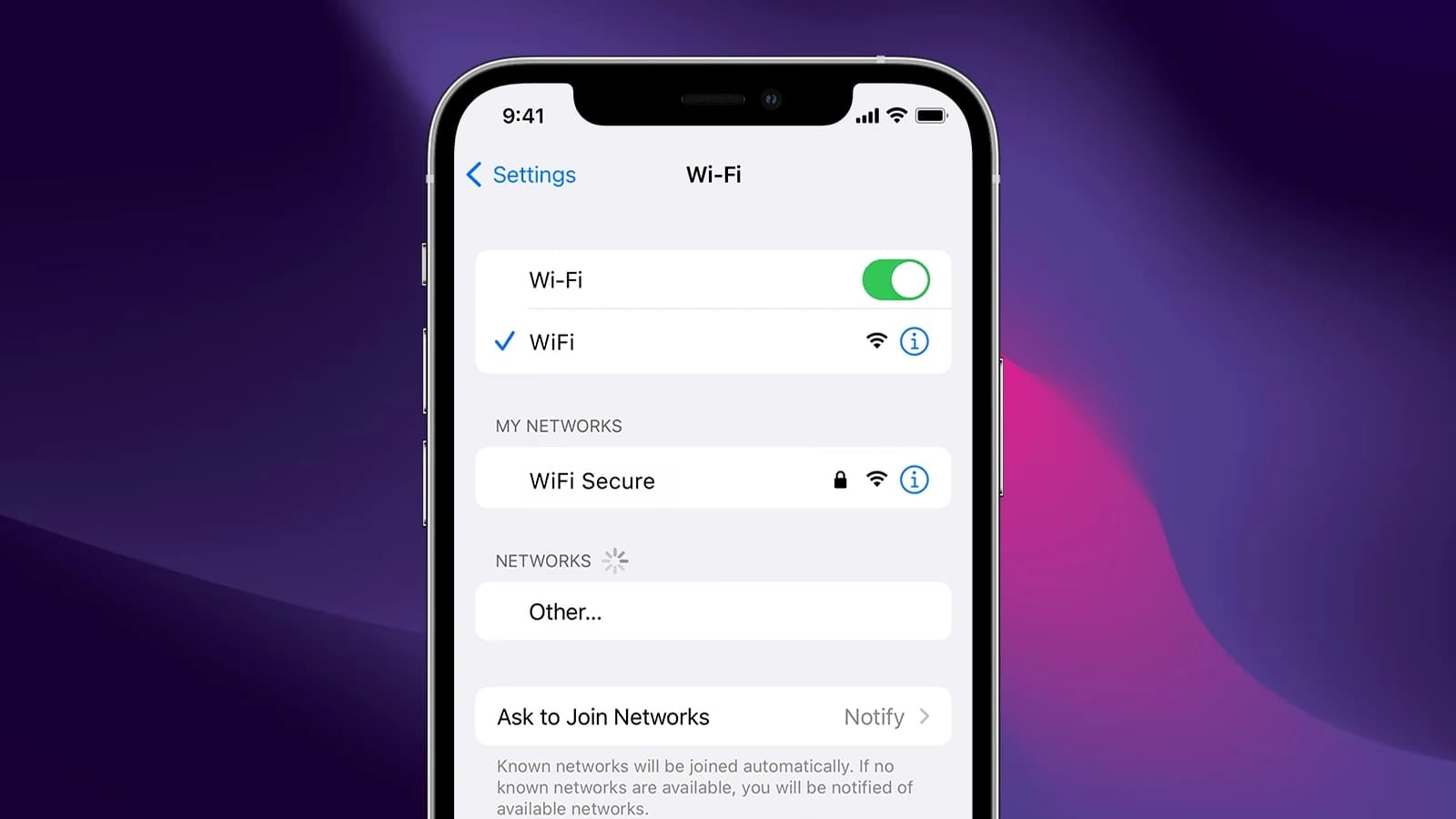 ensure wifi for ios26 upgrade