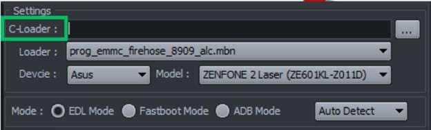 select custom c-loader