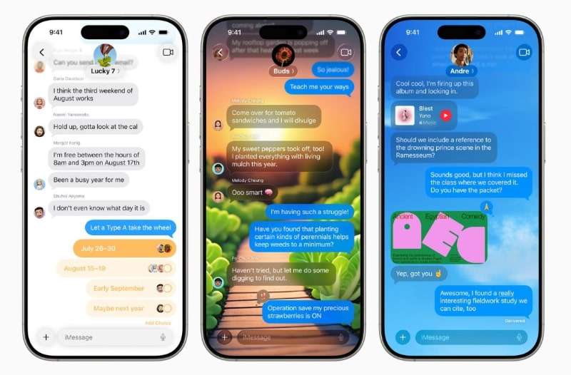stylish messaging ios26