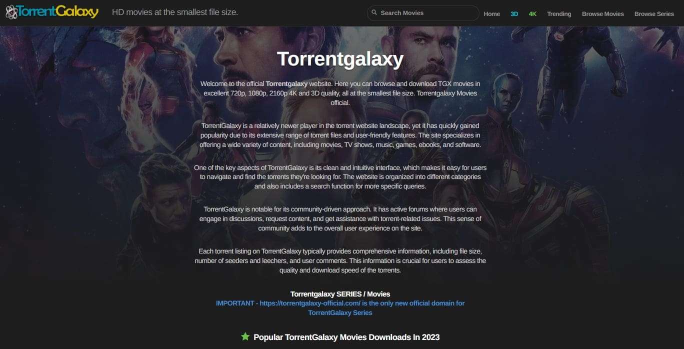 torrentgalaxy torrent site