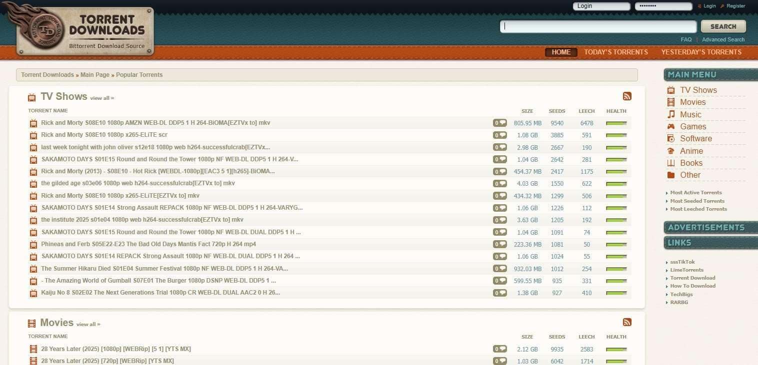 torrent downloads site