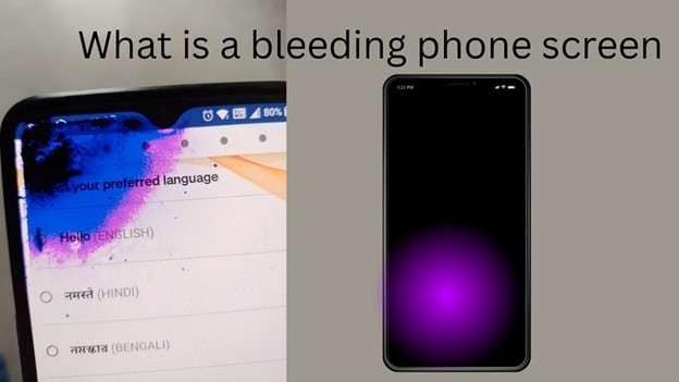 understand iphone screen bleeding
