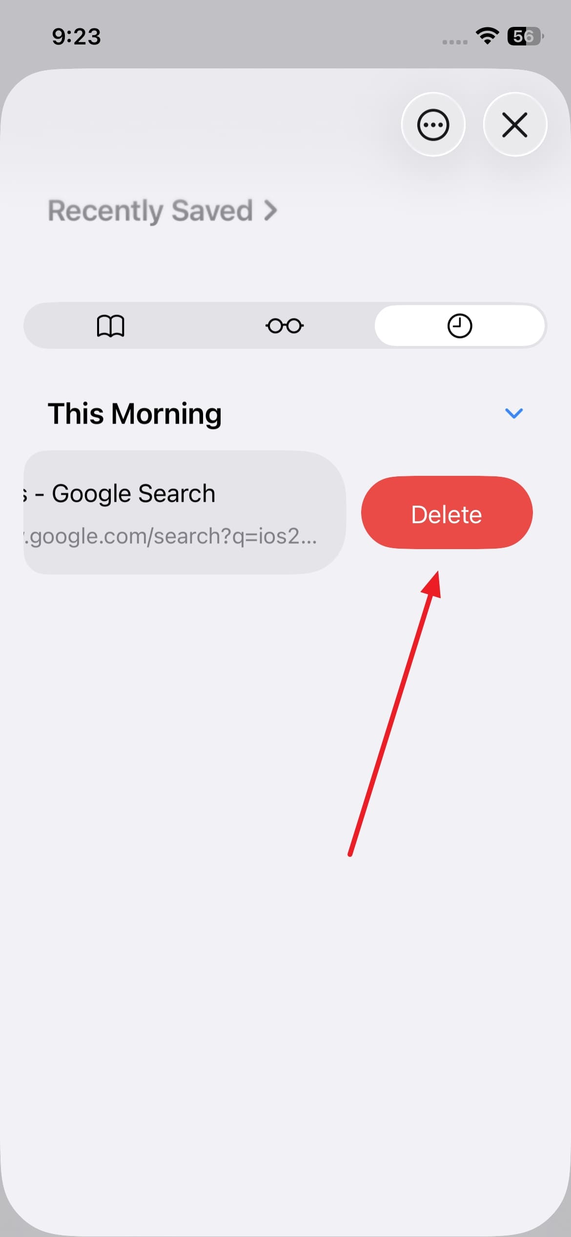 delete targeted browsing history  