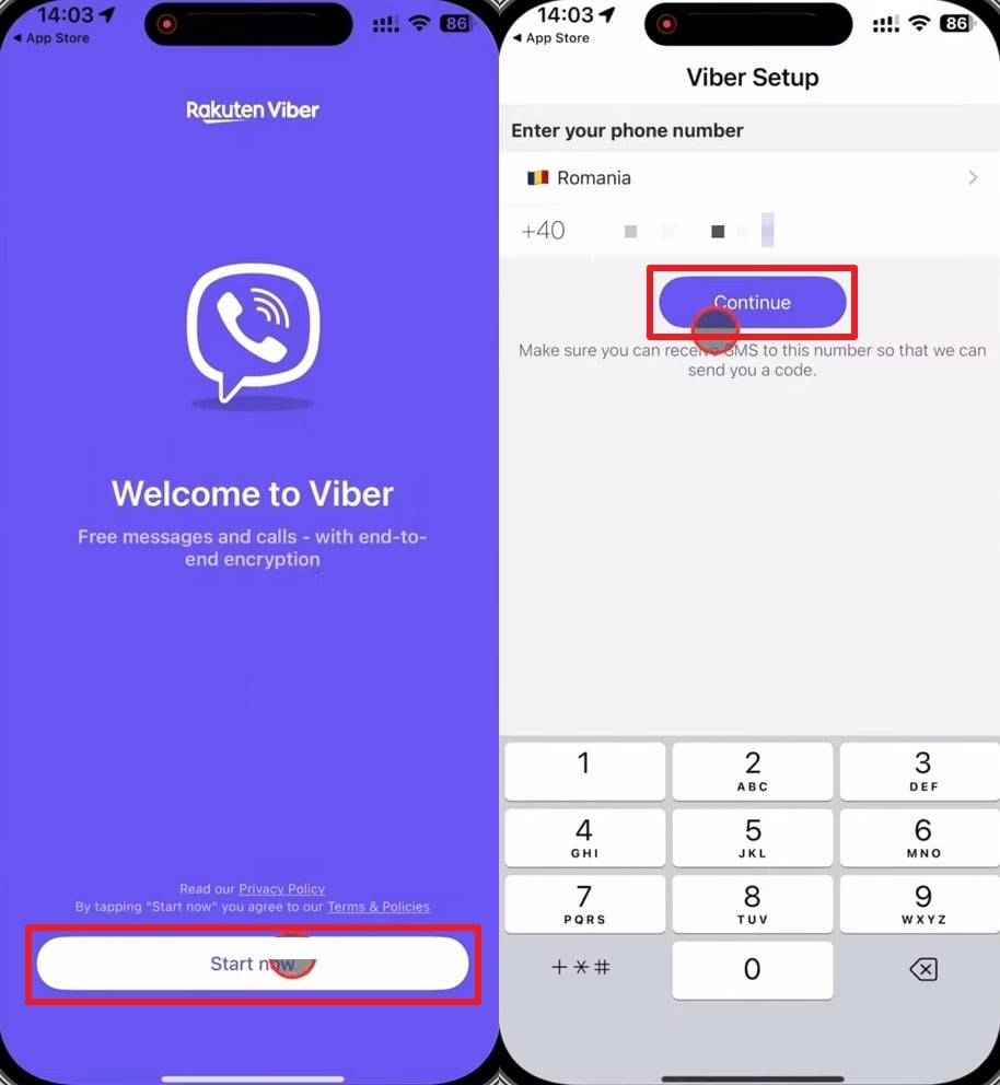 start viber setup