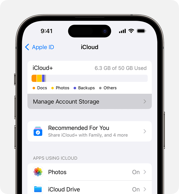 iphone storage vs icloud storage