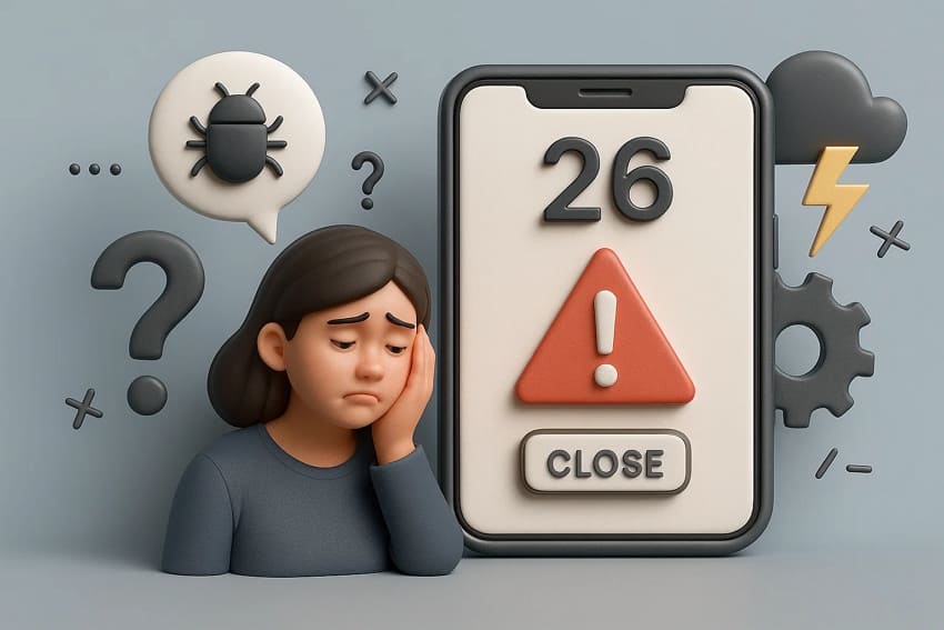 why ios 26 app crash