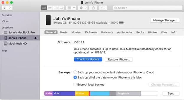 select updates to update ios 26