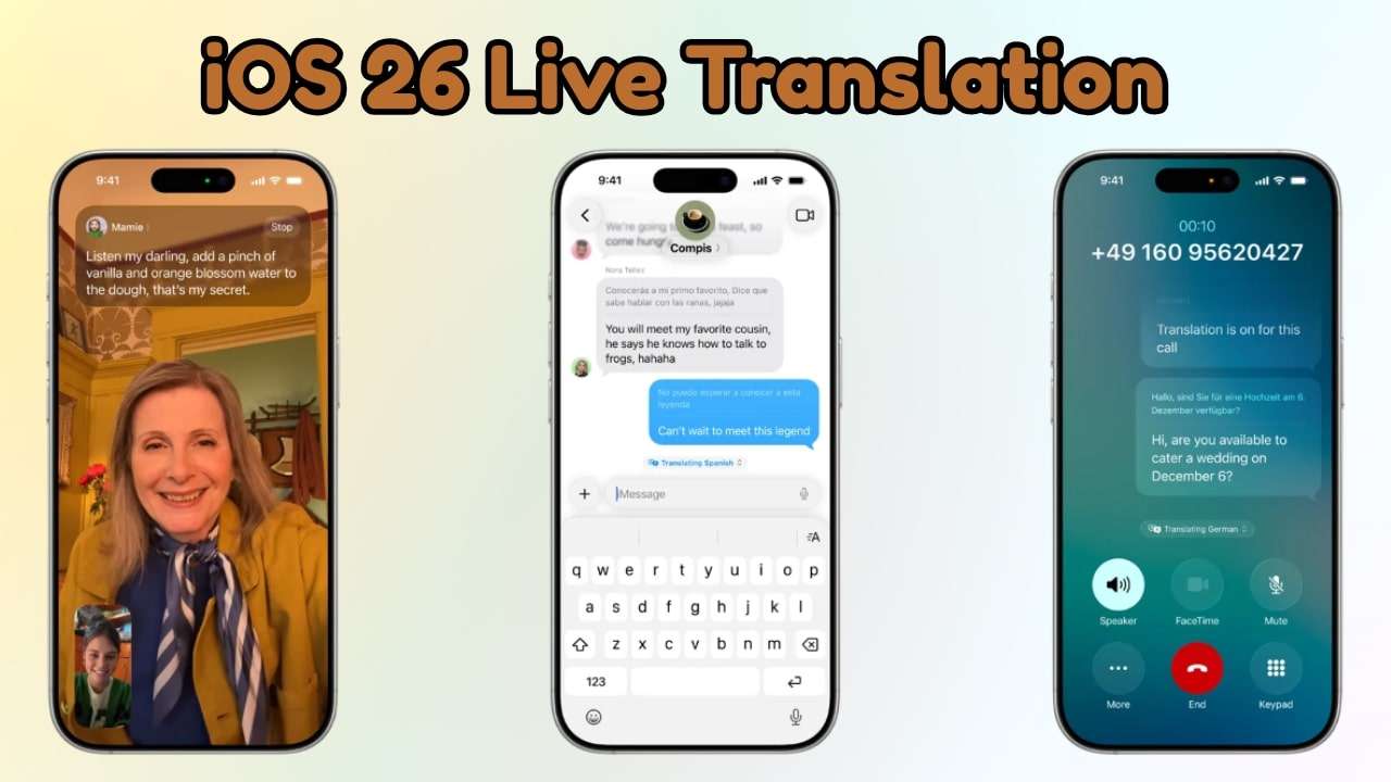 live ai translation in ios 26