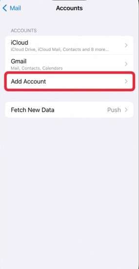 add email account on iphone