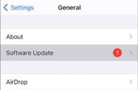 software update on iphone
