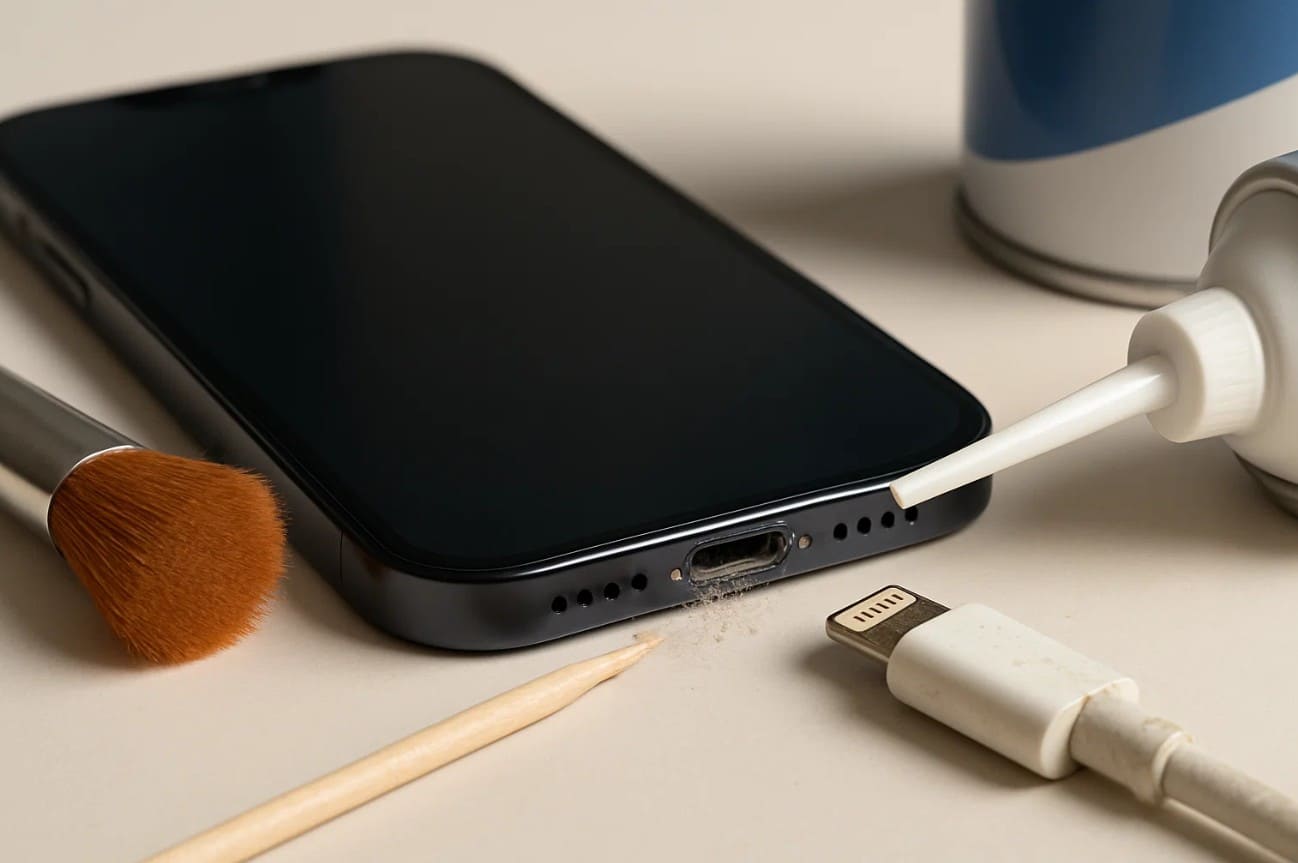 clear charging port