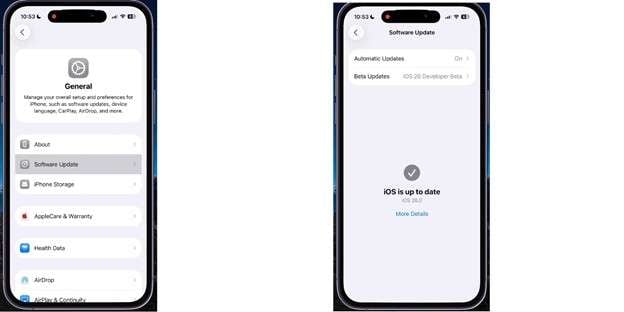 download beta updates if available