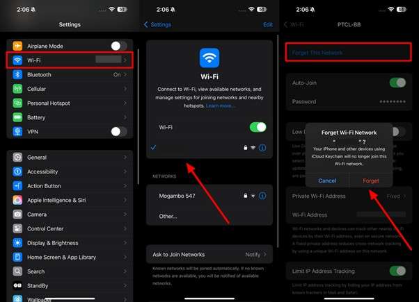 reconnect to wifi